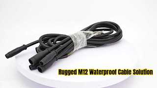 M12 Waterproof Connector Extension Cable