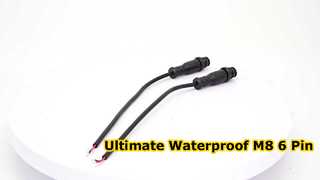 M8 6 Pin Waterproof Wire Harness IP66